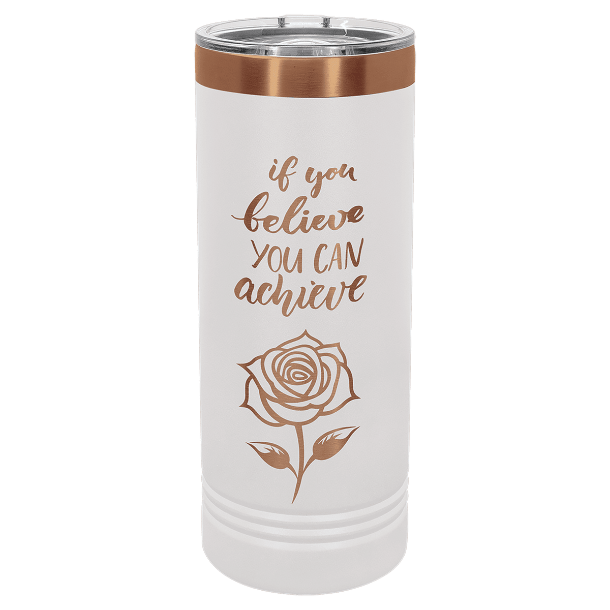 White Rose Gold Polar Camel 22 oz. Skinny Tumbler