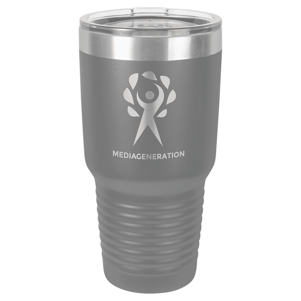 Dark Gray Polar Camel 30 oz. Vacuum Ringneck Tumbler with Logo Lid