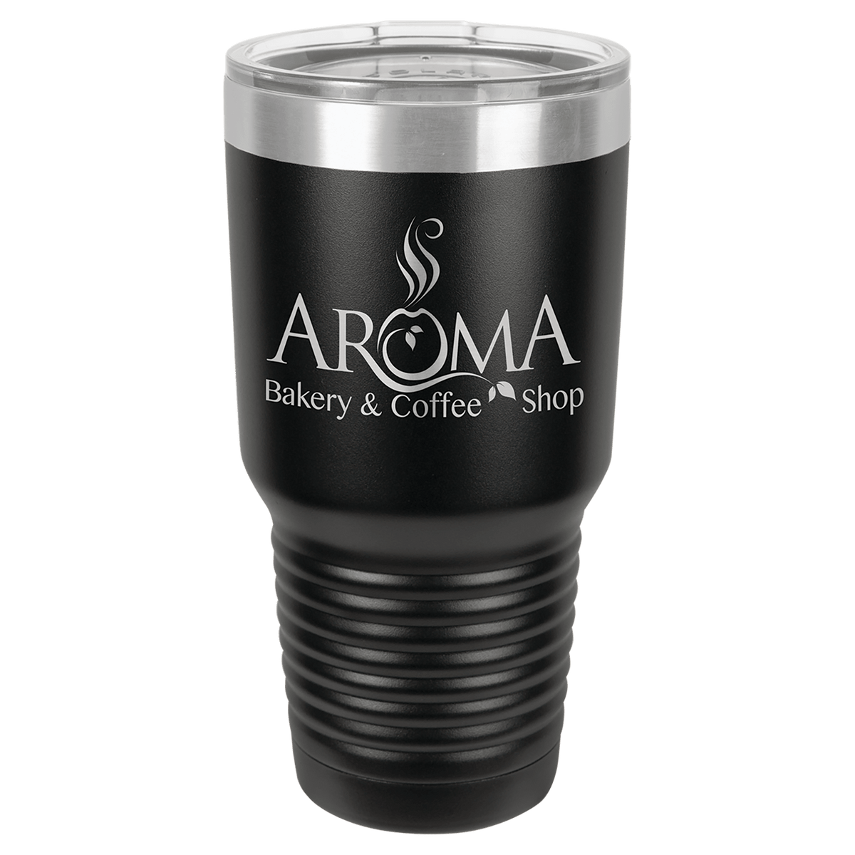 Black Polar Camel 30 oz. Ringneck Tumbler with Logo Lid