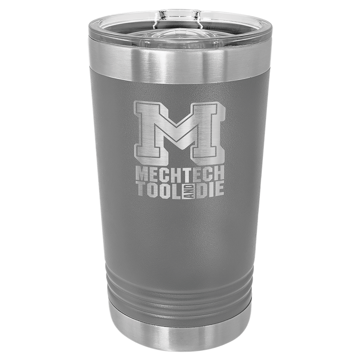Dark Gray Polar Camel 16 oz. Pint with Slider Lid