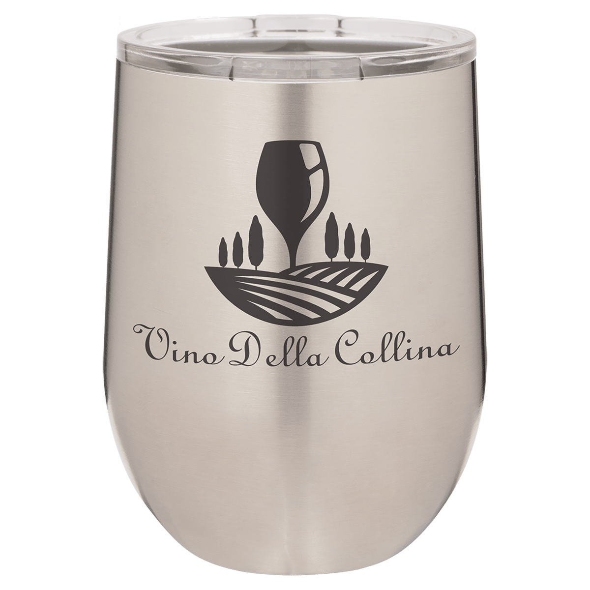 Stainless Steel Polar Camel 12 oz. Vacuum Insulated Stemless Wine Tumbler with Lid