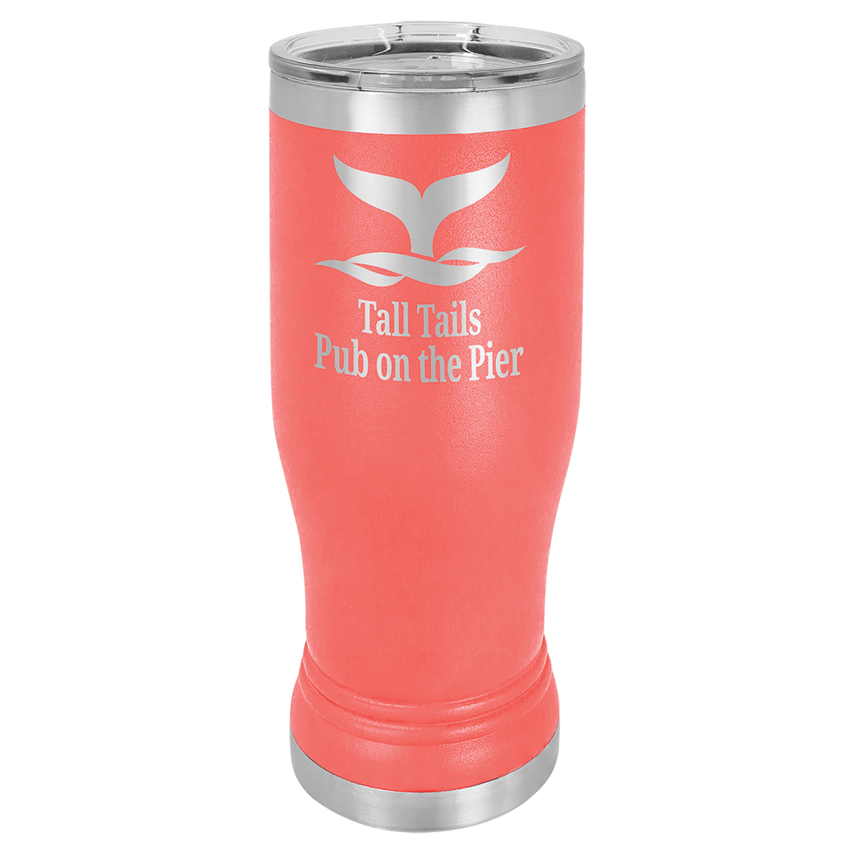 Coral 14 oz. Polar Camel Pilsner with Clear Lid