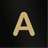 Gloss Black Swatch with Brass 'A'