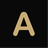 Matte Black Swatch with Brass 'A'