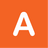 Orange Swatch with White 'A'