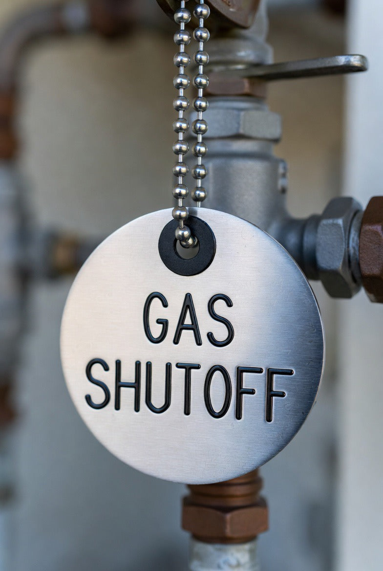 Aluminum Valve Tag Size: 2" round