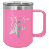 Pink Polar Camel 15 oz. Vacuum Insulated Mug with Slider Lid