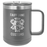 Dark Gray Polar Camel 15 oz. Vacuum Insulated Mug with Slider Lid