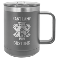 Dark Gray Polar Camel 15 oz. Vacuum Insulated Mug with Slider Lid