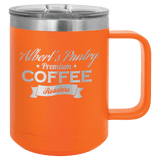 Orange Polar Camel 15 oz. Vacuum Insulated Mug with Slider Lid