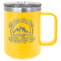 Yellow Polar Camel 15 oz. Vacuum Insulated Mug with Slider Lid