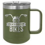 Olive Green Polar Camel 15 oz. Vacuum Insulated Mug with Slider Lid