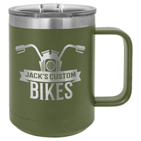 Olive Green Polar Camel 15 oz. Vacuum Insulated Mug with Slider Lid