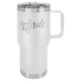 White Polar Camel 20 oz. Vacuum Insulated Travel Mug with Slider Lid