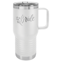 White Polar Camel 20 oz. Vacuum Insulated Travel Mug with Slider Lid