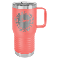 Coral Polar Camel 20 oz. Vacuum Insulated Travel Mug with Slider Lid