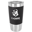 Black White Polar Camel 20 oz. Tumbler with Silicone Grip and Clear Lid
