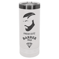 White Ghost Black Polar Camel 22 oz. Skinny Tumbler