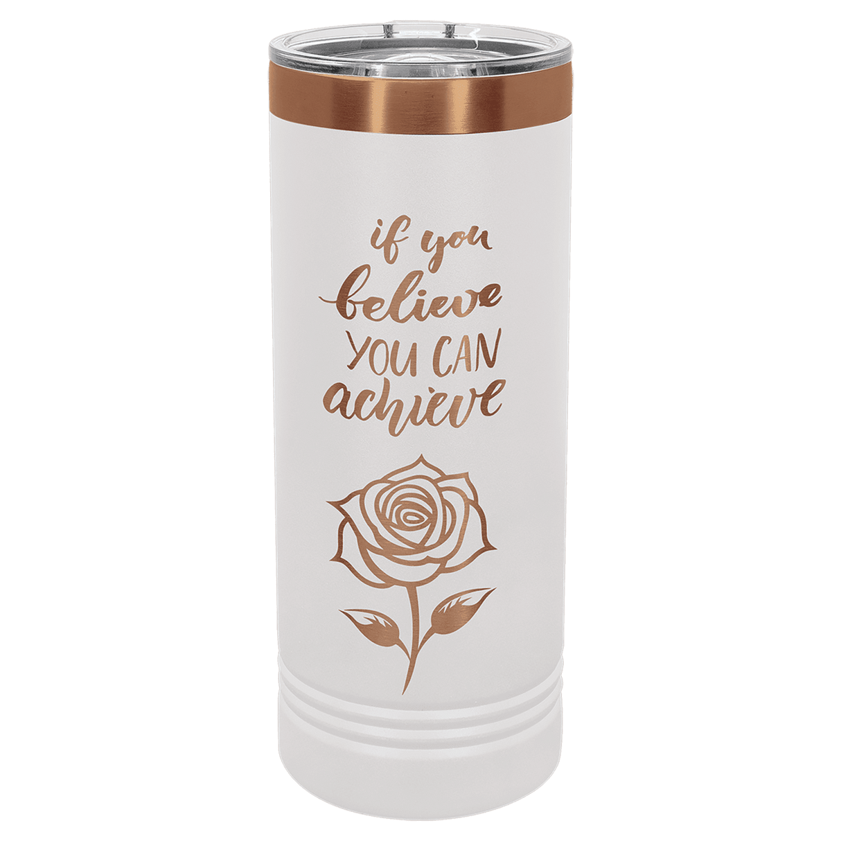 White Rose Gold Polar Camel 22 oz. Skinny Tumbler