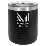 Black Polar Camel 10 oz. Vacuum Insulated Ringneck Tumbler with Clear Lid