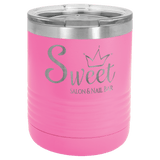 Pink Polar Camel 10 oz. Vacuum Insulated Ringneck Tumbler with Clear Lid