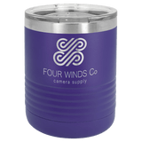 Purple Polar Camel 10 oz. Vacuum Insulated Ringneck Tumbler with Clear Lid