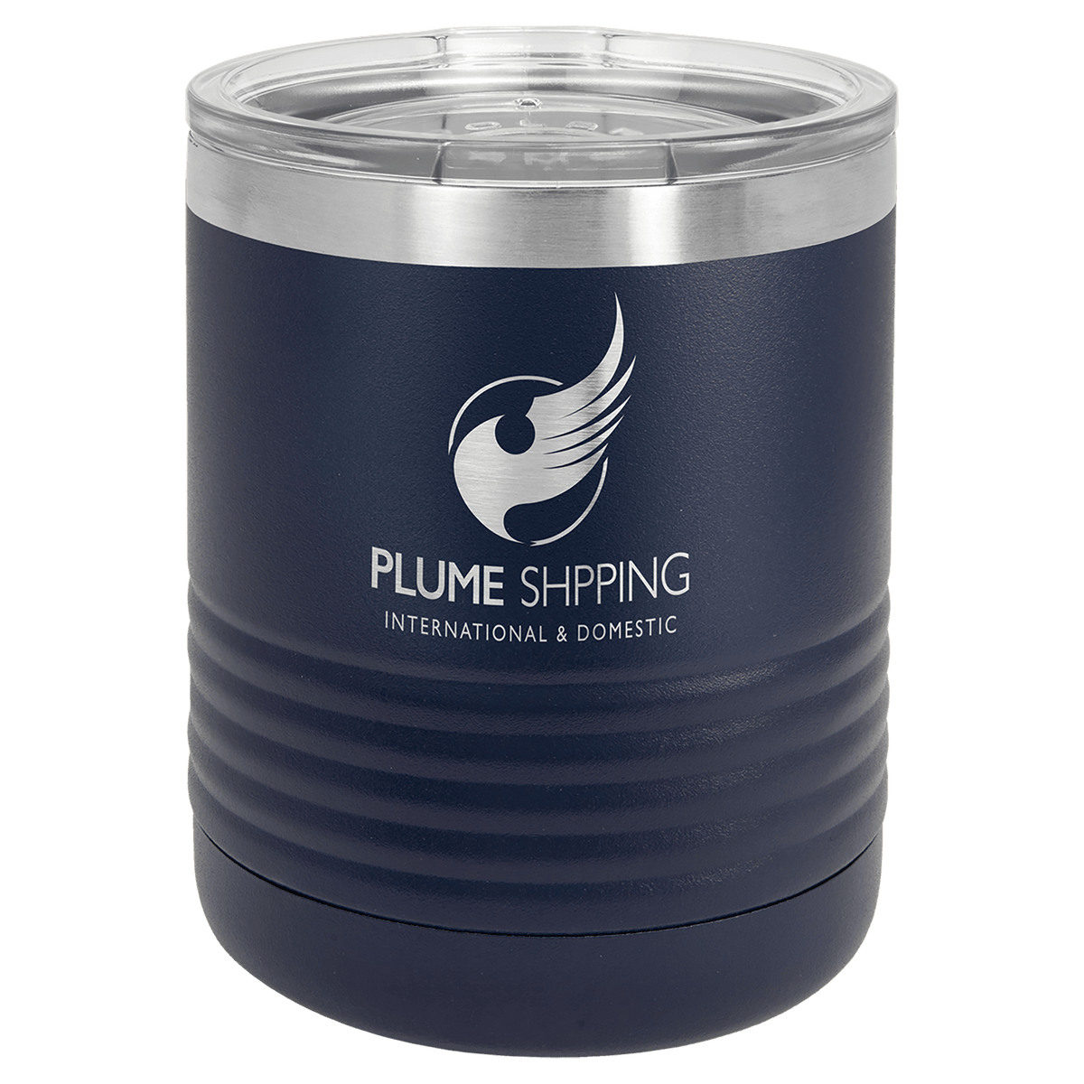 Navy Blue Polar Camel 10 oz. Vacuum Insulated Ringneck Tumbler with Clear Lid
