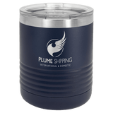 Navy Blue Polar Camel 10 oz. Vacuum Insulated Ringneck Tumbler with Clear Lid