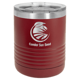 Maroon Polar Camel 10 oz. Vacuum Insulated Ringneck Tumbler with Clear Lid
