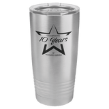 Stainless Steel Polar Camel 20 oz. Ringneck Tumbler with Logo Lid