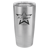 Stainless Steel Polar Camel 20 oz. Ringneck Tumbler with Logo Lid