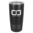 Polar Camel 20 oz. Full Black Ringneck Tumbler with Logo Lid