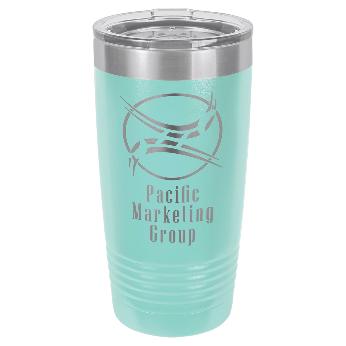 Teal Polar Camel 20 oz. Ringneck Tumbler with Logo Lid