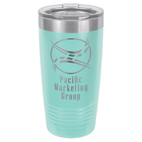 Teal Polar Camel 20 oz. Ringneck Tumbler with Logo Lid