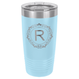 Light Blue Polar Camel 20 oz. Ringneck Tumbler with Logo Lid