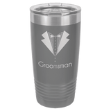 Dark Gray Polar Camel 20 oz. Ringneck Tumbler with Logo Lid
