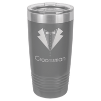 Dark Gray Polar Camel 20 oz. Ringneck Tumbler with Logo Lid