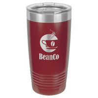 Maroon Polar Camel 20 oz. Ringneck Tumbler with Logo Lid