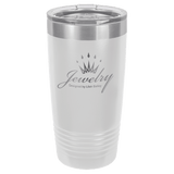 White Polar Camel 20 oz. Ringneck Tumbler with Logo Lid