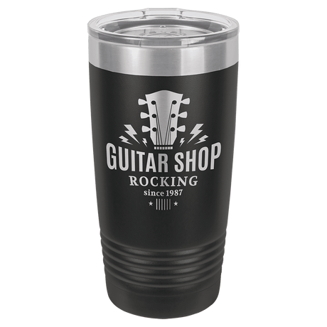 Black Polar Camel 20 oz. Ringneck Tumbler with Logo Lid