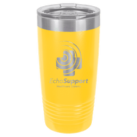 Yellow Polar Camel 20 oz. Ringneck Tumbler with Logo Lid