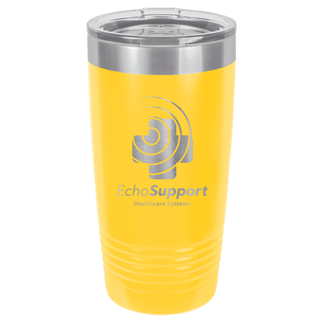 Yellow Polar Camel 20 oz. Ringneck Tumbler with Logo Lid