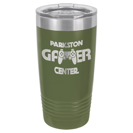 Olive Green Polar Camel 20 oz. Ringneck Tumbler with Logo Lid