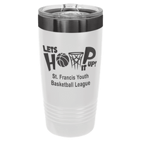 White Ghost Black Polar Camel 20 oz. Ringneck Tumbler