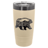 Sand/Ghost Black Polar Camel 20 oz. Warm ION-Plated Ringneck Tumbler with Slider Lid