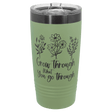 Sage/Ghost Black Polar Camel 20 oz. Summer ION-Plated Ringneck Tumbler with Slider Lid