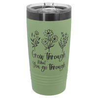 Sage/Ghost Black Polar Camel 20 oz. Summer ION-Plated Ringneck Tumbler with Slider Lid