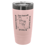 Blush Ghost Black Polar Camel 20 oz. ION-Plated Ringneck Tumbler with Slider Lid