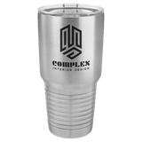 Stainless Steel Polar Camel 30 oz. Ringneck Tumbler with Logo Lid