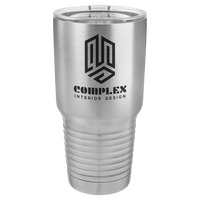 Stainless Steel Polar Camel 30 oz. Ringneck Tumbler with Logo Lid